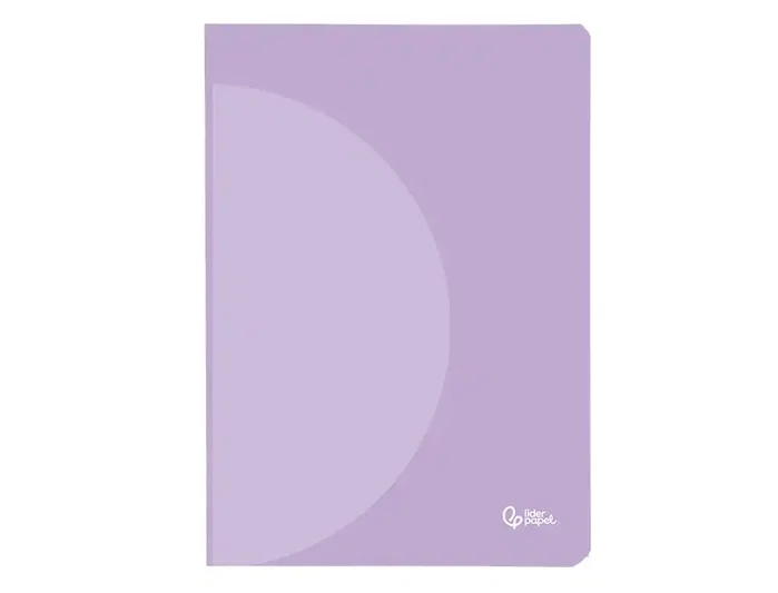 Liderpapel Libreta A4 48 Hojas 90gr Tapa Plástico Horizontal Doble Margen Colores Pastel