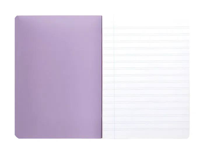 Liderpapel Libreta A4 48 Hojas 90gr Tapa Plástico Horizontal Doble Margen Colores Pastel
