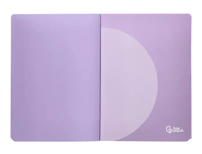 Liderpapel Libreta A4 48 Hojas 90gr Tapa Plástico Horizontal Doble Margen Colores Pastel