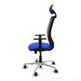 PIQUERAS Y CRESPO Silla de oficina Zulema con Mecanismo Sincro, Azul y Negro