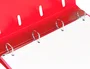 Liderpapel Carpeta con Recambio A4 Cuadro 5mm 100 Hojas 80g Polipropileno 4 Anillas Mixtas 25mm Rojo