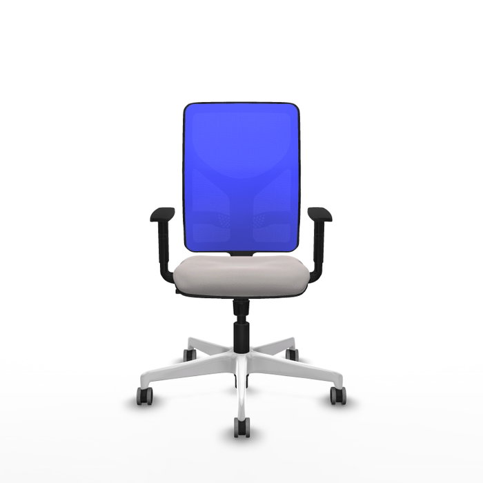PIQUERAS Y CRESPO Silla de oficina Motilla con mecanismo Sincro, Azul y Blanco PIQUERAS Y CRESPO Silla de oficina Motilla con mecanismo Sincro, Azul y Blanco