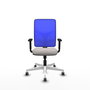 PIQUERAS Y CRESPO Silla de oficina Motilla con mecanismo Sincro, Azul y Blanco