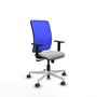 PIQUERAS Y CRESPO Silla de oficina Motilla con mecanismo Sincro, Azul y Blanco