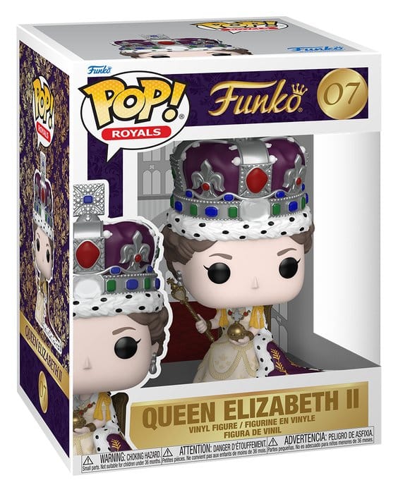 Queen Elizabeth II POP! Premium Vinyl Figura 100th- Queen Elizabeth II (Coronation) 9 cm