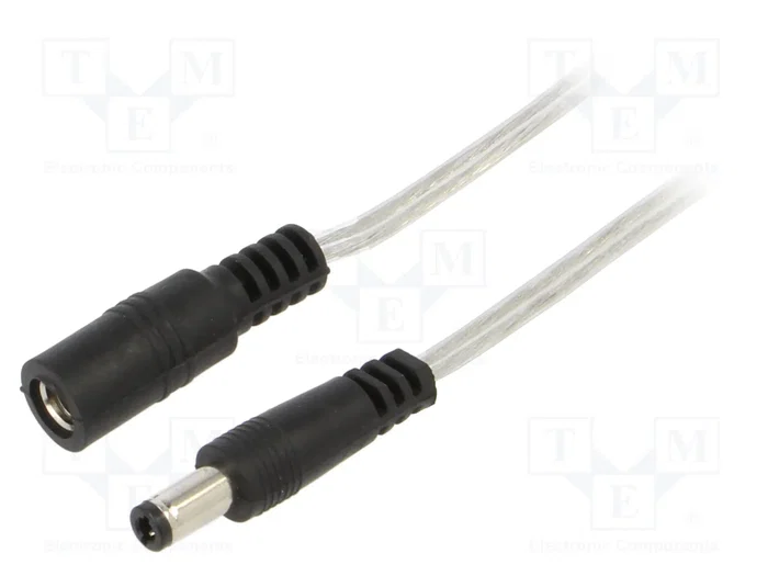 BQ CABLE Cable de Alimentación CC Plano 5m Transparente BQ CABLE Cable de Alimentación CC Plano 5m Transparente