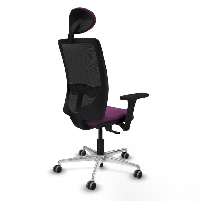 PIQUERAS Y CRESPO Silla de oficina Zulema con mecanismo Sincro, Morado y Negro PIQUERAS Y CRESPO Silla de oficina Zulema con mecanismo Sincro, Morado y Negro
