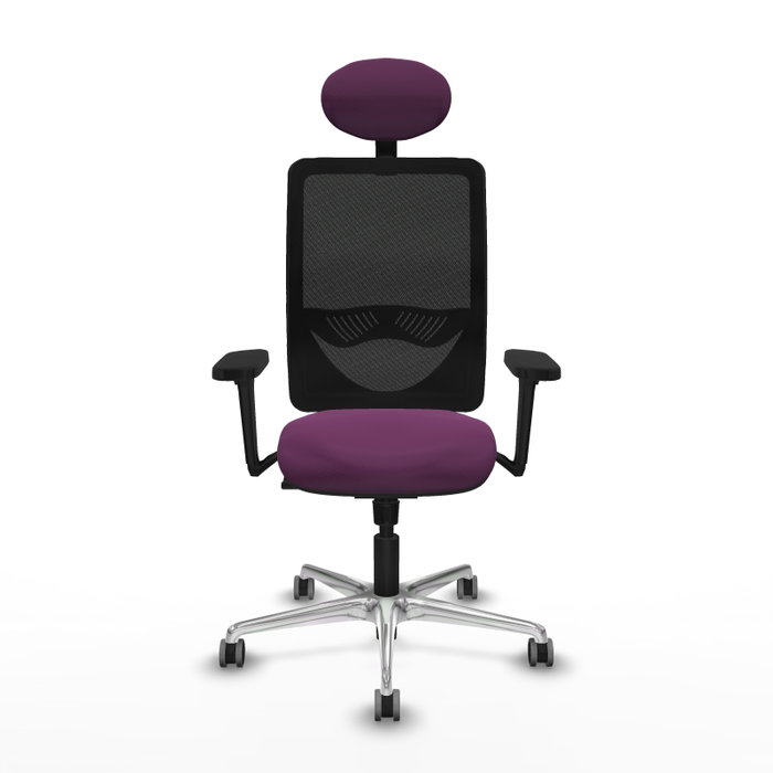 PIQUERAS Y CRESPO Silla de oficina Zulema con mecanismo Sincro, Morado y Negro PIQUERAS Y CRESPO Silla de oficina Zulema con mecanismo Sincro, Morado y Negro