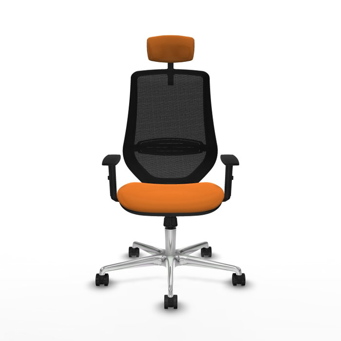 PIQUERAS Y CRESPO Silla de oficina Mardos con Mecanismo Sincro Naranja y Negro PIQUERAS Y CRESPO Silla de oficina Mardos con Mecanismo Sincro Naranja y Negro