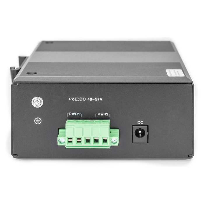 Digitus Switch PoE Industrial de 7 Puertos Gigabit no Gestionado con PD, 240W, Montaje DIN