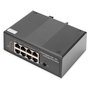 Digitus Switch PoE Industrial de 7 Puertos Gigabit no Gestionado con PD, 240W, Montaje DIN
