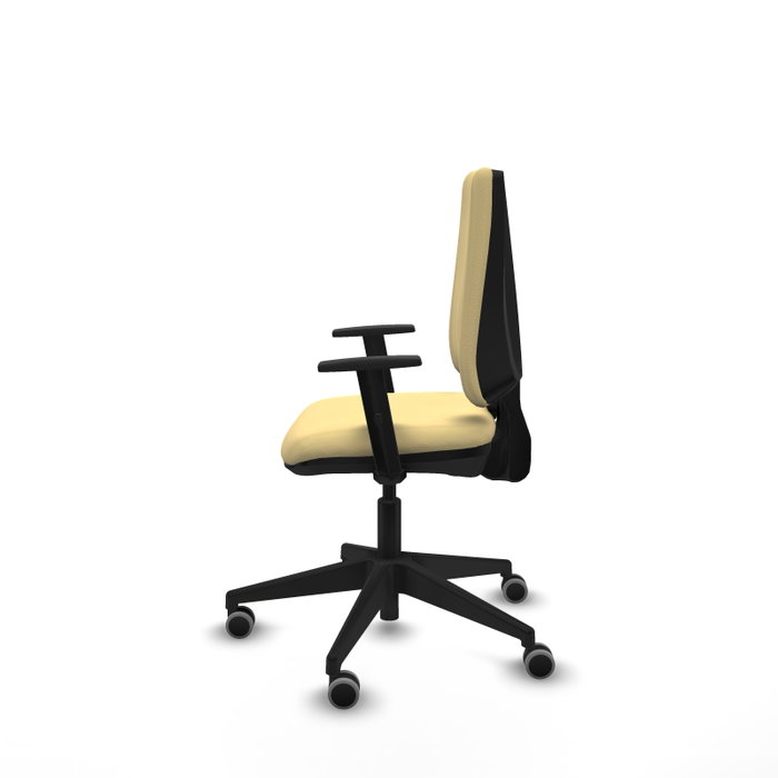 PIQUERAS Y CRESPO Silla de oficina Elche en Similpiel color Crema
