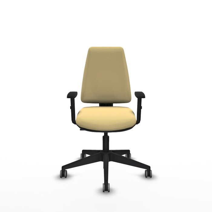 PIQUERAS Y CRESPO Silla de oficina Elche en Similpiel color Crema