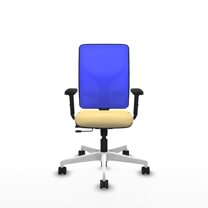 PIQUERAS Y CRESPO Silla de oficina Motilla con mecanismo Sincro/Traslack, Azul y Crema PIQUERAS Y CRESPO Silla de oficina Motilla con mecanismo Sincro/Traslack, Azul y Crema