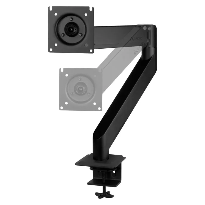 Arctic X1-3D Soporte de Mesa para Monitor con Elevación por Gas, Negro Mate