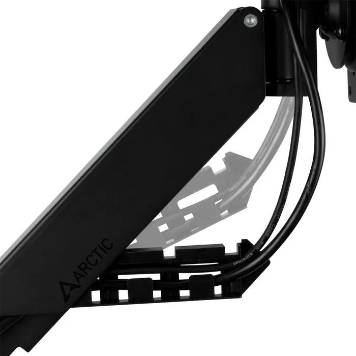 Arctic X1-3D Soporte de Mesa para Monitor con Elevación por Gas, Negro Mate