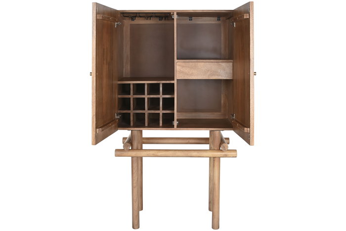 DKD Home Decor Botellero Mango Natural 156 x 90 x 45 cm