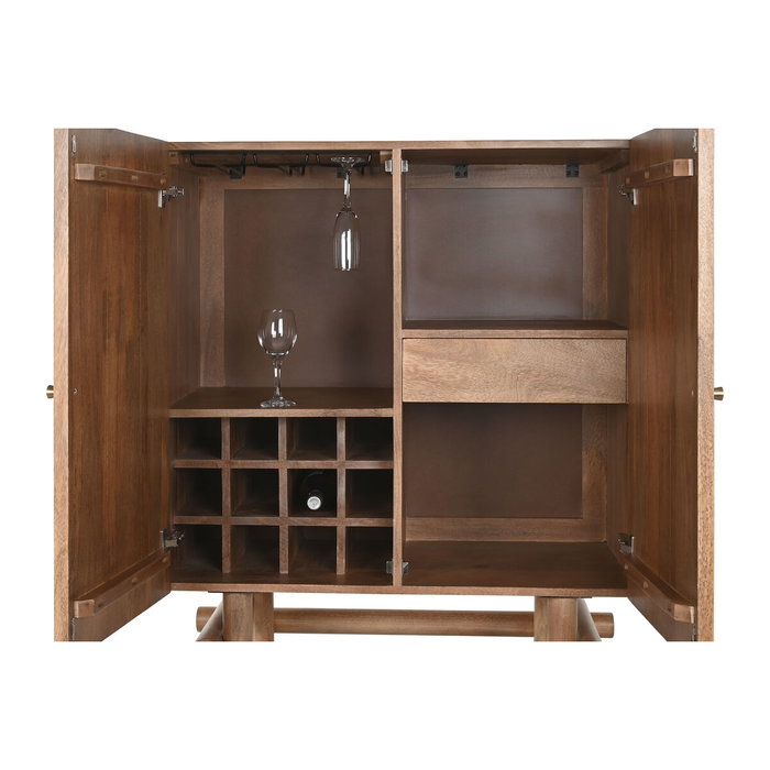 DKD Home Decor Botellero Mango Natural 90x45x156