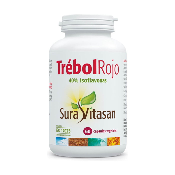 Sura Vitasan Trébol Rojo 40% Isoflavonas 60 cápsulas vegetales Sura Vitasan Trébol Rojo 40% Isoflavonas 60 cápsulas vegetales