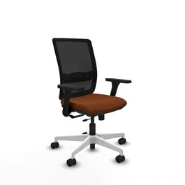 PIQUERAS Y CRESPO Silla de oficina Haches con mecanismo Sincro/Traslack Marrón y Negro