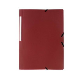 Grafoplas Carpeta Poligraf PP Folio Burdeos con Gomas y 3 Solapas