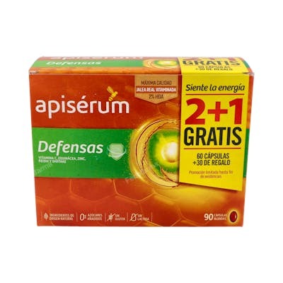 APISERUM Defensas Caps Pack 3M Complemento Alimenticio