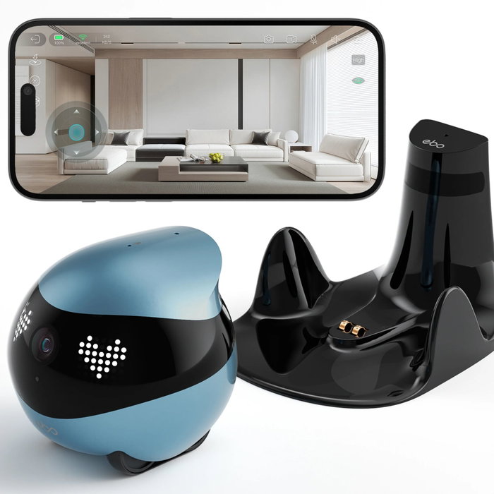 Enabot EBO Air 2 Robot de Monitoreo con Cámara 2K, Azul