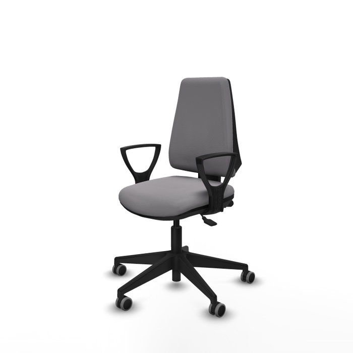 PIQUERAS Y CRESPO Silla de oficina Elche, mecanismo Asincro, Similpiel Gris