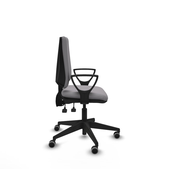 PIQUERAS Y CRESPO Silla de oficina Elche, mecanismo Asincro, Similpiel Gris