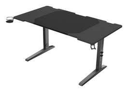 GENESIS NDS-2249 Escritorio para ordenador Modular, Ajustable en Altura, Mesa Gamer MDF y Acero, Negro
