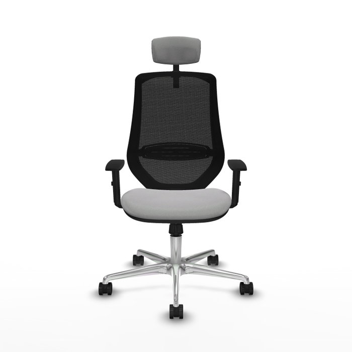 PIQUERAS Y CRESPO Silla de oficina Mardos con mecanismo Sincro, Gris claro y Negro PIQUERAS Y CRESPO Silla de oficina Mardos con mecanismo Sincro, Gris claro y Negro