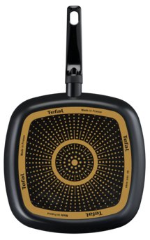 Tefal B55640 Sartén Parrilla Plaza de Aluminio con Revestimiento de Titanio y Thermo-Spot, Adecuada para Cocinas de Gas, Halógeno y Cerámico