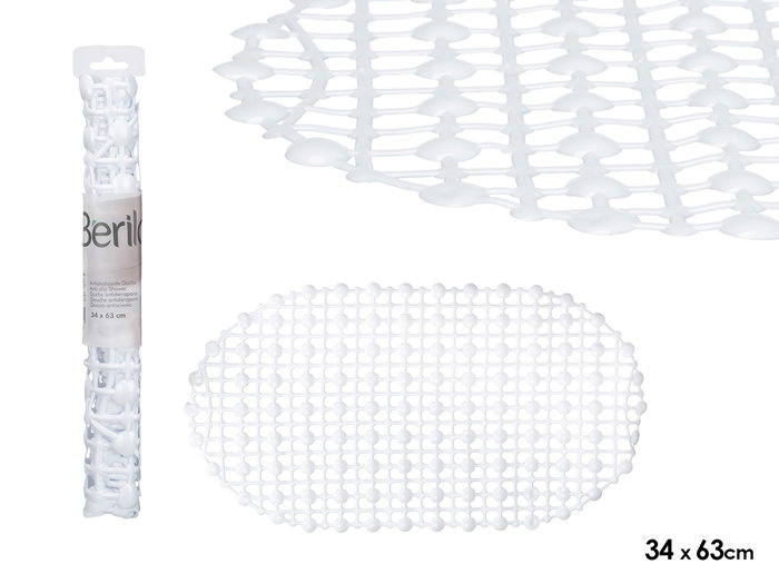 Berilo Antideslizante Ducha Blanco 34 x 63 cm (Set de 24) Berilo Antideslizante Ducha Blanco 34 x 63 cm (Set de 24)