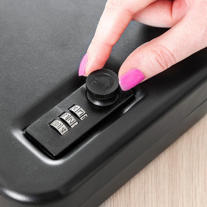 Caja Fuerte Portátil con Cable de Seguridad Prisaven InnovaGoods Caja Fuerte Portátil con Cable de Seguridad Prisaven InnovaGoods