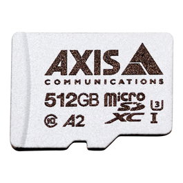Axis 02365-001 Tarjeta Micro SDXC de 512 GB Clase 10 U3 A2 Plata