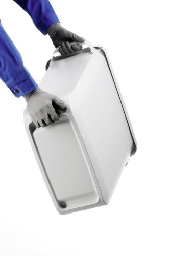 Durable Cubo Rectangular 60L Gris 1800496050