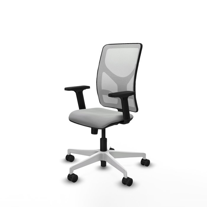 PIQUERAS Y CRESPO Silla de oficina Motilla Gris claro y Blanco PIQUERAS Y CRESPO Silla de oficina Motilla Gris claro y Blanco