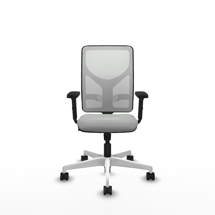 PIQUERAS Y CRESPO Silla de oficina Motilla Gris claro y Blanco PIQUERAS Y CRESPO Silla de oficina Motilla Gris claro y Blanco