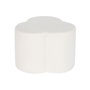 DKD Home Decor Reposapiés de Poliéster Borreguito Blanco