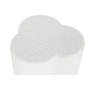 DKD Home Decor Reposapiés de Poliéster Borreguito Blanco