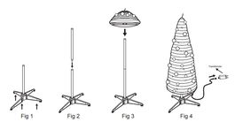 DKD Home Decor Árbol Navidad Tradicional Rojo Blanco 63.5 x 150 x 63.5 cm