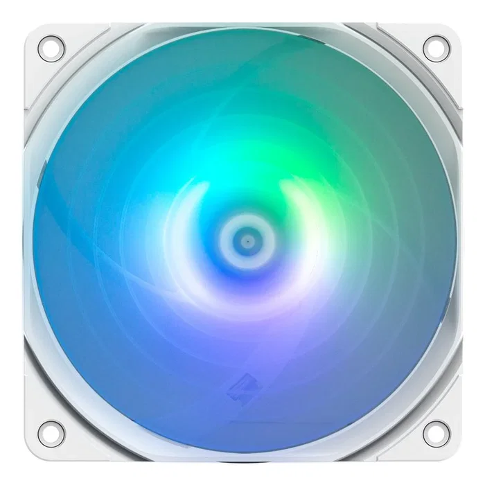 Zalman ZM-AF120R ARGB Ventilador para PC, 120mm, Blanco, PWM, 800-1500 RPM, 46.6 CFM, Control de ARGB, 1 Unidad