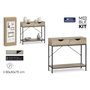 Moblekit Mueble con 2 cajones ARVID madera y metal