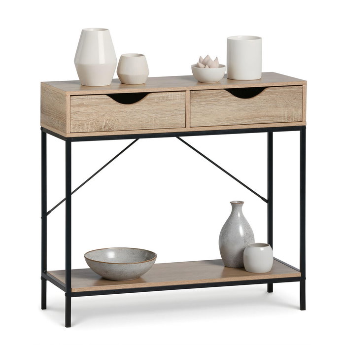 Moblekit Mueble con 2 cajones ARVID madera y metal Moblekit Mueble con 2 cajones ARVID madera y metal