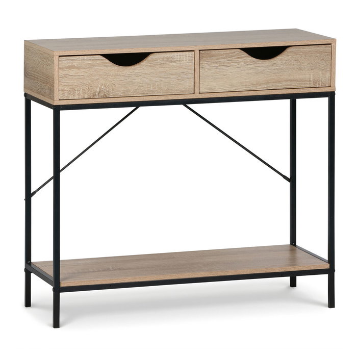 Moblekit Mueble con 2 cajones ARVID madera y metal Moblekit Mueble con 2 cajones ARVID madera y metal