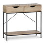 Moblekit Mueble con 2 cajones ARVID madera y metal
