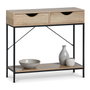 Moblekit Mueble con 2 cajones ARVID madera y metal
