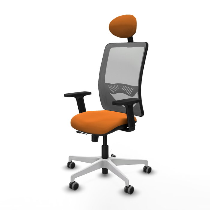 PIQUERAS Y CRESPO Silla de oficina Zulema Naranja y Gris PIQUERAS Y CRESPO Silla de oficina Zulema Naranja y Gris