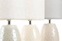 DKD Home Decor Lámpara de Sobremesa de Gres y Poliéster (Surtido de 3 Colores)