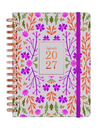 Finocam Agenda Anual 2027 Trendy You Wire-O Tapa Extra con Goma E10
